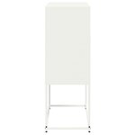 vidaXL Buffet haut blanc 68 5x38 5x107 cm acier