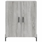 vidaXL Buffet haut Sonoma gris 69 5x34x180 cm Bois d'ingénierie