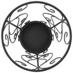 vidaXL Porte-parapluie Style vintage Métal 26 x 46 cm Noir