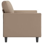 vidaXL Canapé à 2 places Cappuccino 120 cm Similicuir