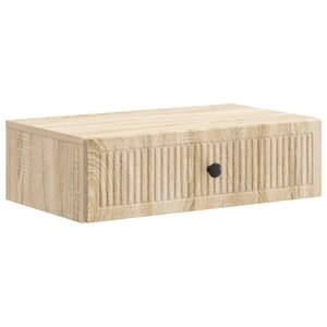 vidaXL Table d'appoint murale Chêne Sonoma 59 x 34 5 x 17 cm