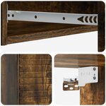 vidaXL Table d'appoint murale 87 5 x 34 5 x 17 cm Bois d'ingénierie