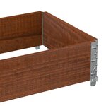 vidaXL Jardinière marron 100x50 cm bois massif de pin