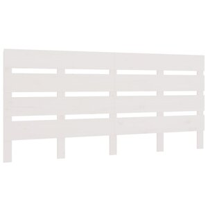 vidaXL Tête de lit Blanc 180x3x80 cm Bois massif de pin