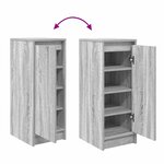 vidaXL Armoire à chaussures sonoma gris 29 5x34x76 cm bois ingénierie