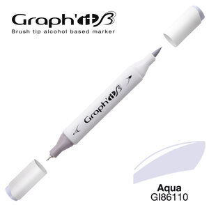 Marqueur manga à l'alcool Graph'it Brush 6110 Aqua