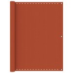 vidaXL Écran de balcon Orange 120x500 cm PEHD