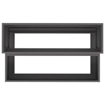 vidaXL Jardinière - Acier noir à 2 niveaux  100x60x45 cm