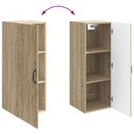 vidaXL Armoire Murale 33 x 34 5 x 90 cm Bois d'ingénierie Chêne Sonoma
