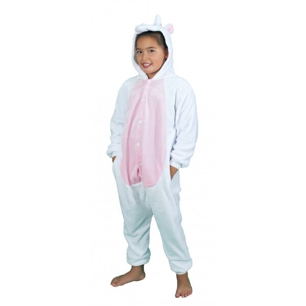 Kigurumi deguisement Licorne blanche et rose 7-9ans