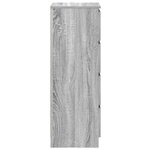vidaXL Buffet sonoma gris 37 5x35x99 cm bois d'ingénierie