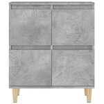 vidaXL Buffets 3 Pièces gris béton 60x35x70 cm bois d'ingénierie