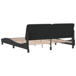 vidaXL Cadre de lit sans matelas noir 180x200 cm velours