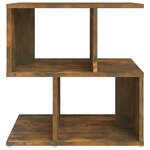 vidaXL Table de chevet Chêne fumé 50x30x51 5 cm Bois d'ingénierie
