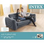 Intex Chaise coulissante 203x231x66 cm Gris foncé