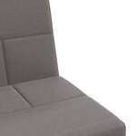 vidaXL Canapé-lit avec porte-gobelets taupe tissu