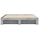vidaXL Cadre de lit gris béton 180x200 cm bois d'ingénierie