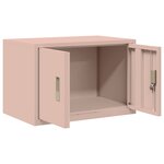 vidaXL Armoire de rangement Rose 60 x 40 x 40 cm Acier
