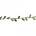 4 guirlandes de feuilles vertes en papier 2 m