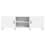 vidaXL Meuble TV blanc 150x30x50 cm bois d'ingénierie
