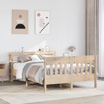 vidaXL Cadre de lit sans matelas 120x200 cm bois de pin massif