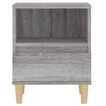 vidaXL Tables de chevet 2 Pièces Sonoma gris 40x35x50 cm