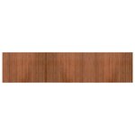 vidaXL Tapis rectangulaire marron 70x300 cm bambou
