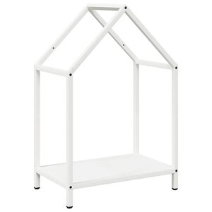 vidaXL Portant de bois chauffage blanc 40x25x60 cm