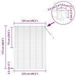 vidaXL Store de Fenêtre Gris foncé 125 x 175 cm Aluminium