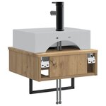 vidaXL Basin de lavage mural Chêne artisanal 40 x 41 x 39 cm