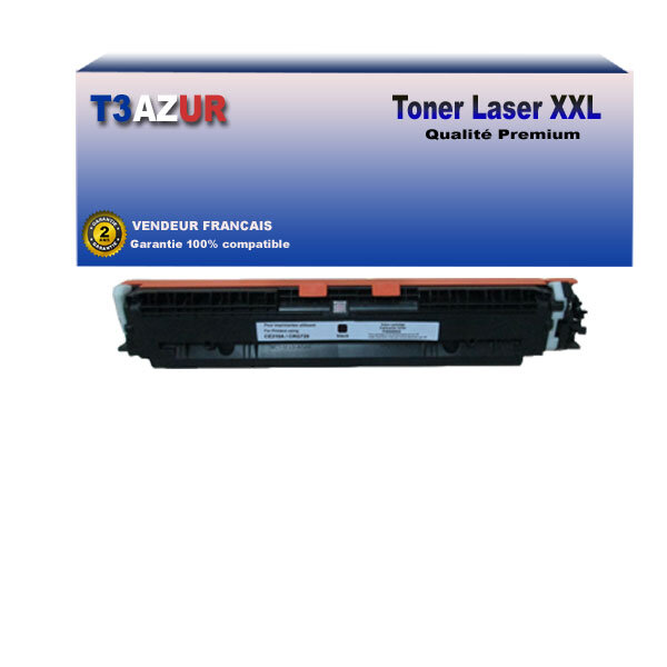 T3AZUR - Toner compatible avec Canon 729 pour Canon LBP-7010C  LBP-7018C Noir - 1 300p