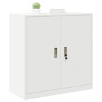 vidaXL Armoire de rangement Blanc 90 x 40 x 90 cm Acier