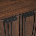 vidaXL Ensemble de mobilier de salle de bain 3 Pièces Marron Large