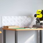 vidaXL Plaques à damier 2 Pièces Argent 50 x 25 cm Aluminium