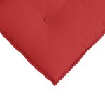 vidaXL Coussin de Dos Rouge 160 x 19 x 50 cm tissu