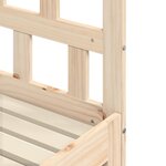 vidaXL Lit de jour avec lit gigogne 80x200 cm bois de pin massif