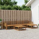 vidaXL Ensemble de canapés d'extérieur 6 Pièces Naturel