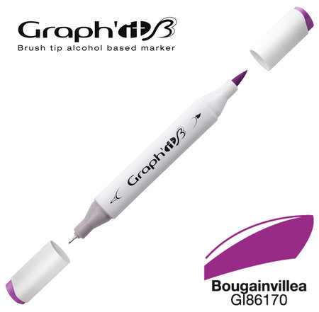 Marqueur manga à l'alcool Graph'it Brush 6170 Bougainvillea