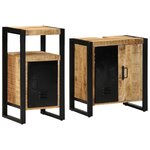 vidaXL Ensemble de mobilier de salle de bain avec étagère 2 Pièces
