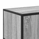 vidaXL Meuble TV sonoma gris 240x35x41 cm bois d'ingénierie