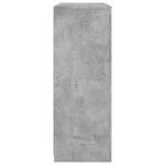 vidaXL Buffets avec lumières LED 3 Pièces gris béton bois d'ingénierie