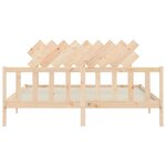 vidaXL Cadre de lit sans matelas bois massif de pin