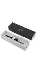 PARKER Vector stylo bille, noir avec attributs chromés, pointe moyenne, encre bleue, coffret cadeau