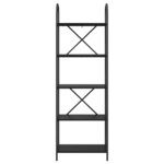vidaXL Étagère Chêne noir 60 x 30 x 183 cm Bois d'ingénierie