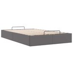 vidaXL Cadre de lit ottoman sans matelas gris 120x200 cm similicuir