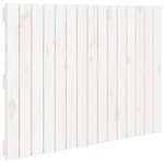 vidaXL Tête de lit murale Blanc 95 5x3x60 cm Bois massif de pin
