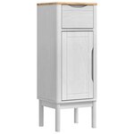 vidaXL Ensemble de mobilier de salle de bain FLORO 2 Pièces Blanc