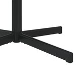 vidaXL Chaise pivotante Noir Tissu  Métal Standard Pivotante