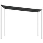 vidaXL Belvédère anthracite 3x3 m 180 g/m² tissu et acier