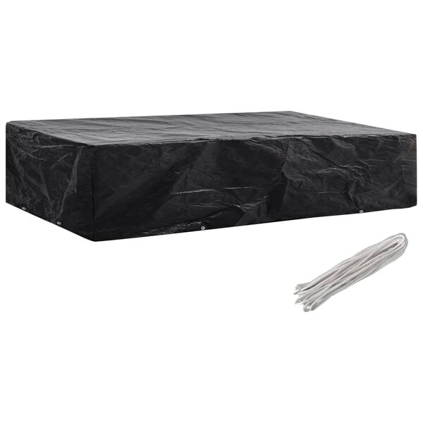 vidaXL Housse de chaise de jardin 8 œillets 218 x 77 x 55 cm